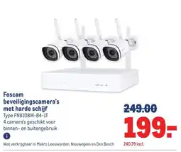 Makro Foscam beveiligingscamera's met harde schijf aanbieding