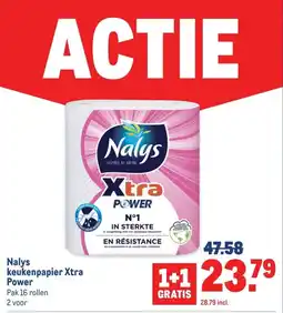 Makro Nalys keukenpapier Xtra Power aanbieding