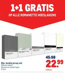 Makro OP ALLE ROMANETTE HOESLAKENS aanbieding