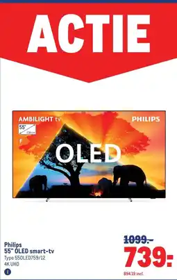 Makro Philips 55 OLED smart-tv aanbieding