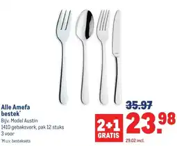 Makro Alle Amefa bestek aanbieding