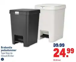 Makro Brabantia pedaalemmer aanbieding