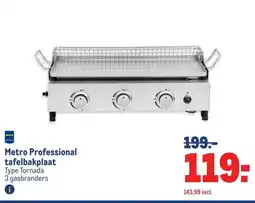 Makro Metro Professional tafelbakplaat aanbieding