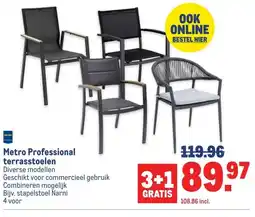 Makro Metro Professional terrasstoelen aanbieding