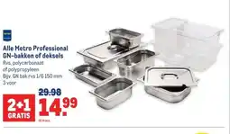 Makro Alle Metro Professional GN-bakken of deksels aanbieding