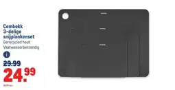 Makro Combekk 3-delige snijplankenset aanbieding