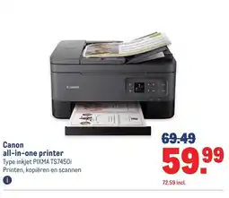 Makro Canon all-in-one printer aanbieding