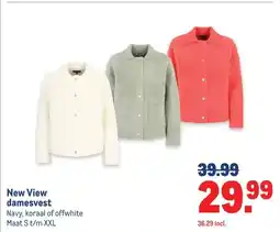 Makro New View damesvest aanbieding