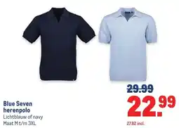 Makro Blue Seven herenpolo aanbieding