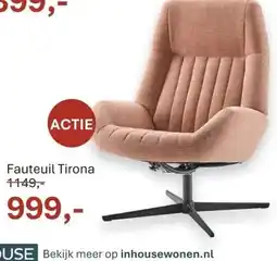 INHOUSE Fauteuil Tirona aanbieding