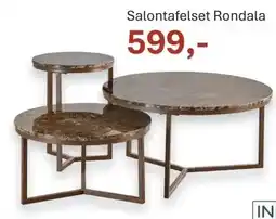 INHOUSE Salontafelset Rondala aanbieding
