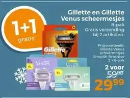 Trekpleister Gillette en Gillette Venus scheermesjes aanbieding