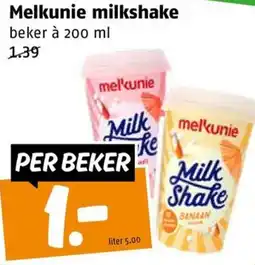 Poiesz Melkunie milkshake aanbieding