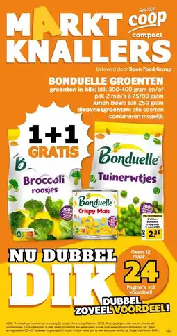CoopCompact BONDUELLE GROENTEN aanbieding