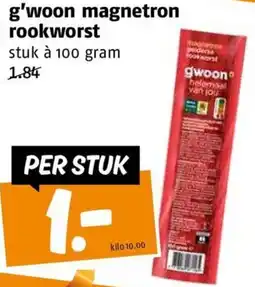 Poiesz G'woon magnetron rookworst aanbieding