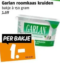 Poiesz Garlan roomkaas kruiden aanbieding