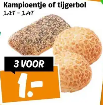 Poiesz Kampioentje of tijgerbol aanbieding