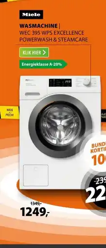Expert Miele TEC 655 WP Excellence EcoSpeed & Wash2Dry aanbieding