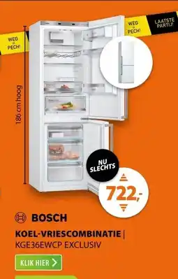 Expert Bosch KGE36EWCP EXCLUSIV Wit aanbieding