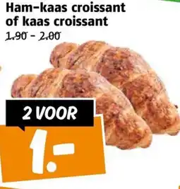 Poiesz Ham-kaas croissant of kaas croissant aanbieding