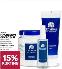 Ekoplaza Zechsal MAGNESIUM OF CBD OLIE aanbieding