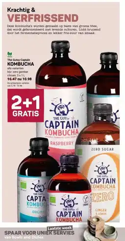Ekoplaza The Gutsy Captain KOMBUCHA aanbieding