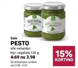 Ekoplaza Sole PESTO aanbieding