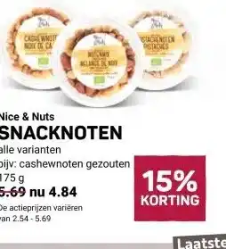 Ekoplaza Nice & Nuts SNACKNOTEN aanbieding