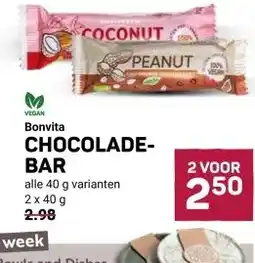 Ekoplaza Bonvita CHOCOLADE-Bar aanbieding