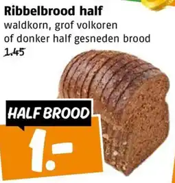 Poiesz Ribbelbrood half aanbieding