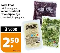 Poiesz Rode kool, verse zuurkool of andijvie fijn aanbieding