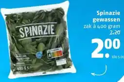 Poiesz Spinazie gewassen aanbieding