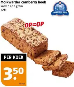Poiesz Molkwarder cranberry koek aanbieding