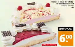 Poiesz Framboos witte chocolade of monchouvlaai aanbieding