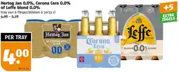 Poiesz Hertog Jan 0.0%, Corona Cero 0.0% of Leffe blond 0.0% aanbieding