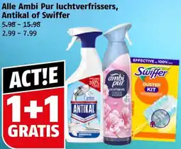 Poiesz Alle Ambi Pur luchtverfrissers, Antikal of Swiffer aanbieding