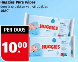 Poiesz Huggies Pure wipes aanbieding