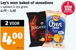 Poiesz Lay's oven baked of sensations aanbieding