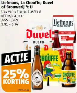 Poiesz Liefmans, La Chouffe, Duvel of Brouwerij 't IJ aanbieding