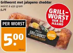 Poiesz Grillworst met jalapeno cheddar aanbieding