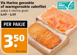 Poiesz Vis Marine gerookte of warmgerookte zalmfilet aanbieding