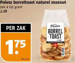 Poiesz Poiesz borreltoast naturel zeezout aanbieding