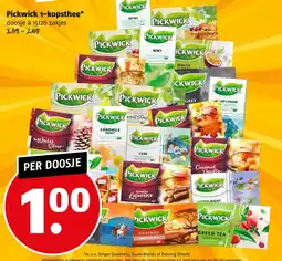 Poiesz Pickwick 1-kopsthee aanbieding