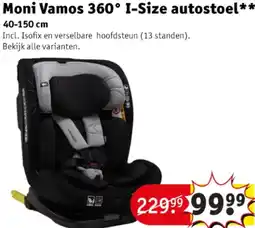 Kruidvat Moni Vamos 360° I-Size autostoel aanbieding