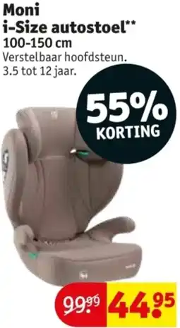 Kruidvat Moni i-Size autostoel aanbieding
