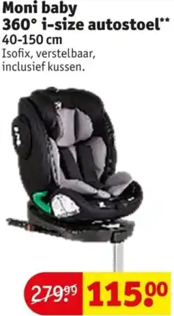 Kruidvat Moni baby 360° i-size autostoel aanbieding