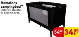 Kruidvat Mamaloes campingbed aanbieding