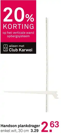 Karwei Handson plankdrager aanbieding