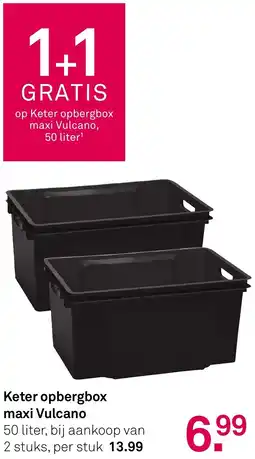 Karwei Keter opbergbox maxi Vulcano aanbieding