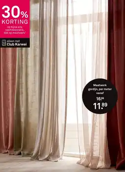 Karwei Maatwerk gordijn aanbieding